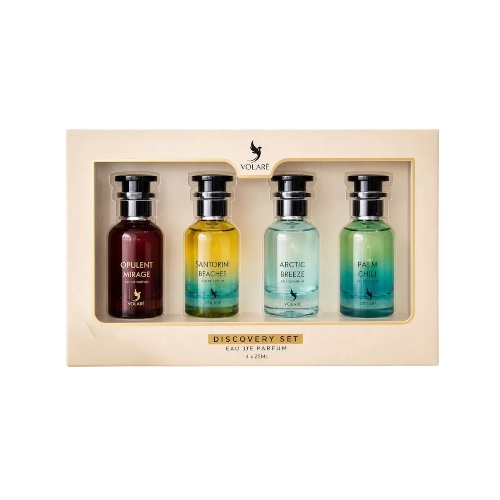 Volare Discovery set מארז בשמים מוקטנים בהשראת הניחוחות של לואי ויטון
