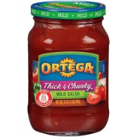 סלסה במרקם גס בחריפות עדינה 454 גרם - Ortega