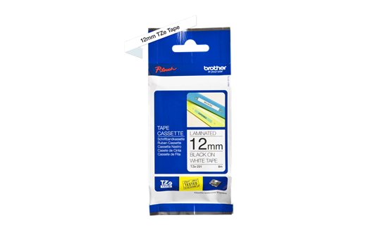 סרט סימון שחור על רקע לבן Brother TZe231 Labelling Tape Cassette 12mmx8m