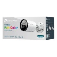 מצלמת צינור Vigi S355 2.8mm 5MP – מצלמת אבטחה לבנה מוצגת על גבי קופסת אריזה בהירה עם פרטים טכניים
