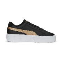 Puma Smash Platform V3 Metallics סניקרס פומה פלטפורמה שחור זהב | נשים | PUMA