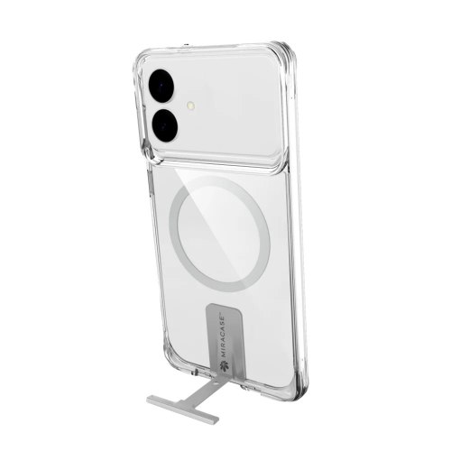 כיסוי שקוף-כסף עבור Miracase MiraKick Samsung S26 Plus