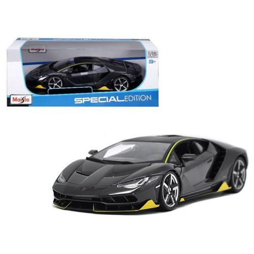 דגם מכונית מאיסטו מהדורה מיוחדת שחורה 1/18 Maisto Lamborghini Centenario