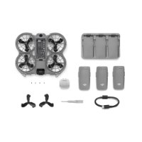 רחפן ללא שלט DJI Neo 2 Fly More Combo – רחפן אפור שלוש סוללות ורכזת טעינה עם טעינה מהירה