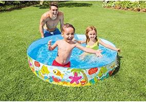 בריכת שכשוך קשיחה INTEX לילדים 'ספארי' 58477 קוטר 122 סמ