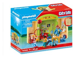 פליימוביל 70308 משחקייה - גן ילדים מארז נשיאה playmobil city-Life במבצע!