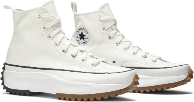Run Star Hike High White Black Gum