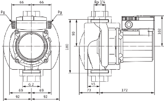 TOP-S 30/10 (1~230 V, PN 10)