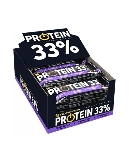 חטיף חלבון PROTEIN 33% go on nutrition (כשר) 25 יחידות+חטיף נוסף מתנה.