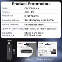 Mini SE מתאם לרכב CarPlay אלחוטי Carlinkit