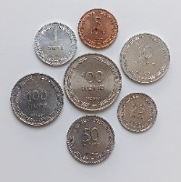 7 מטבעות ישראל מסדרת הפרוטות