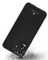 כיסוי פלסטיק שחור עבור Miracase Vivo Y21/Y33 – פריט בודד שחור עם לוגו Miracase מוצג נופל על משטח סדוק