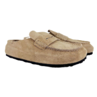 Birkenstoc Naples Wrapped Taupe Suede  - כפכפי בירקנשטוק