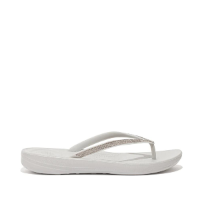 FITFLOP | פיטפלופ - Fitflop Sparkle Classic Iqushion Quiet Grey פיט פלופ כפכפי נשים אצבע כסוף קריסטל