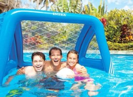 שער מתנפח צף פלוס כדור מתנפח 140X89X81 סמ 58507 מבית INTEX
