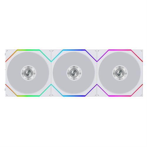 Lian-Li 120mm UNI FAN TL FLEX Reverse Blade 3-Pack לבן