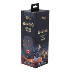 ערכת גיימינג מקצועית – עכבר מואר + פד GPlus KM‑500
