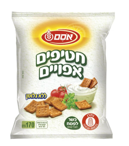 חטיף קרקר אפוי כשל"פ ללא גלוטן 170 גרם - אסם