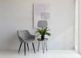 כורסא מעוצבת דגם יולי YULI בצבע אפור