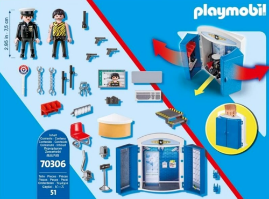 פליימוביל 70306 תחנת משטרה מארז נשיאה - playmobil משטרה   