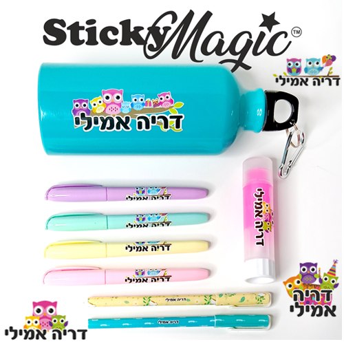 מדבקות שם לתלמיד ™StickyMagic, ינשופים