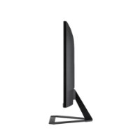 מסך גיימינג בגודל 27" Viewsonic VX2779A-HD-PRO – 240Hz מסך שחור דק נראה במבט צדדי עם רגל תומכת על רקע לבן