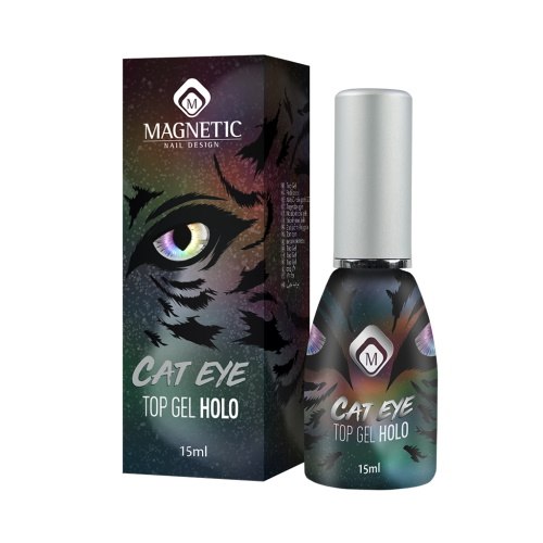 טופ עין חתול הולוגרפי Holo Cat Eye Top Gel