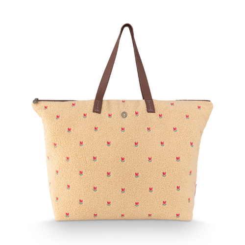 תיק צד ענק TILDA TOTE TEDDY SAND מידות 66x20x44 ס"מ של חברת PIP STUDIO