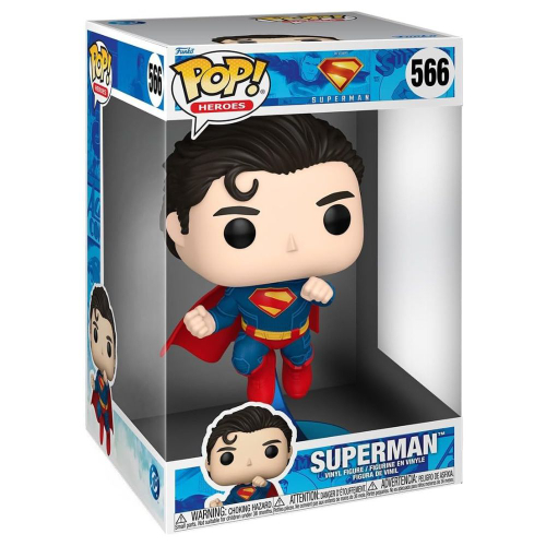 פופ ג'מבו 10 אינץ' די סי - בובת סופרמן מעופף - Funko Pop Jumbo Superman 2025 Superman #566
