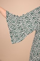 שמלת לוצ׳יה מודפס ירוק