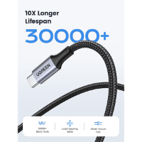 כבל טעינה  UGREEN USB C Tto USB C Cable, 100W USB C Charger Cable 3M