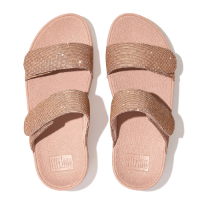 FIT FLOP LULU ADJUSTABLE SHIMMERLUX ROSE GOLD כפכפי פיט פלופ רוז גולד | פיטפלופ