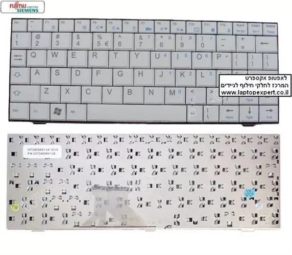 מקלדת למחשב נייד פודיטסו Fujitsu-Siemens Amilo Mini Ui350 / M1010 / Ui 3520 Mini Laptop Keybaord V072405AS1