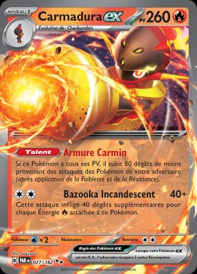 קלף פוקימון בודד single - ARMAROUGE EX – PARADOX RIFT– 027/182