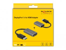 מתאם אקטיבי Delock Active DisplayPort 1.4 to HDMI Adapter 8K with HDR