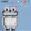 שקע זוגי - שקע חכם מוגן מים עם WiFi תומך פרוטוקול Tuya