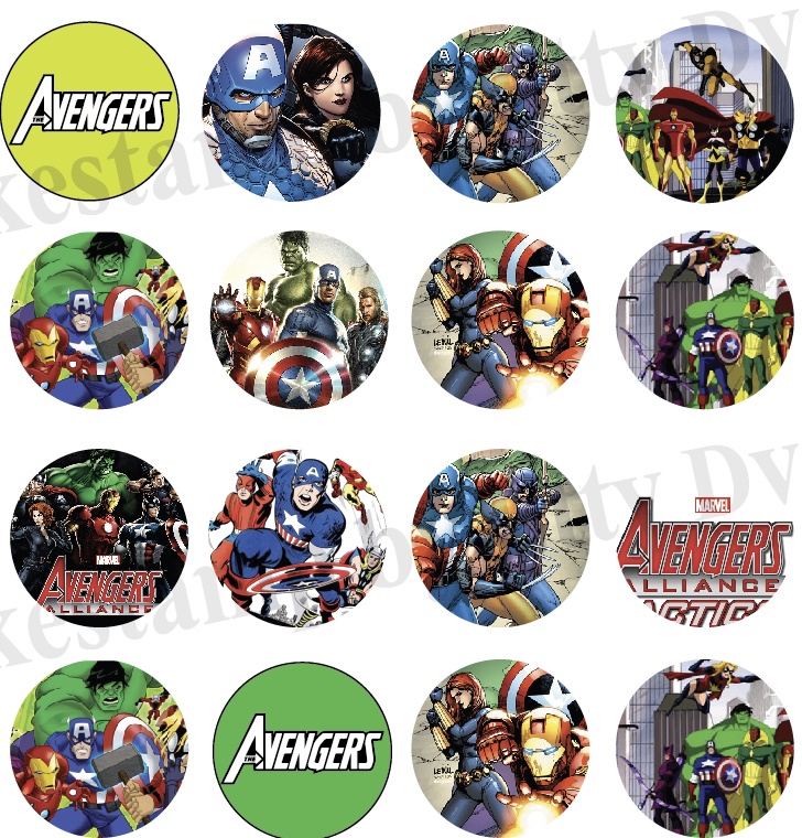 Avengers transfer sheet