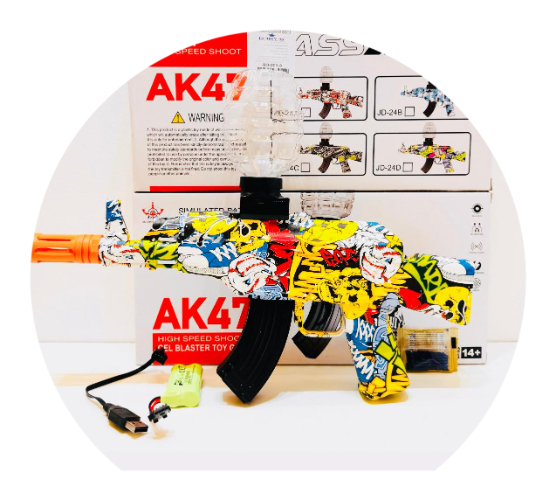 רובה ג'ל חזק אוטומט סוללה  נטענת - AK4 ELECTRICE GEL  SO-203-3