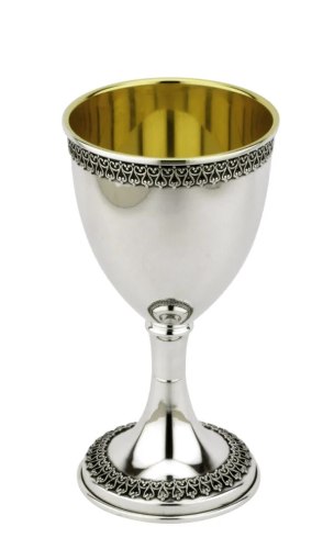 גביע קידוש שמפניה פילגרין כסף טהור