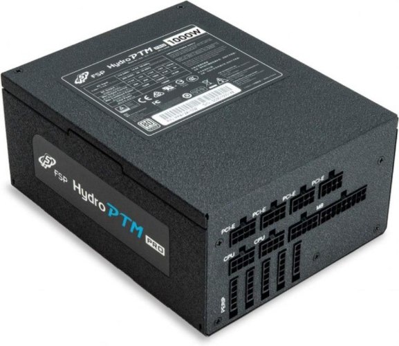 FSP Hydro PTM PRO 1000W PSU 80+ Platinum Full Modular PCIE5 - מוכן לסדרת RTX4000