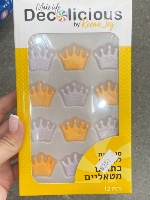 בצק סוכר כתרים מטאלים