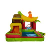 מתקן מתנפח לגינה מבית Mirajump – MJ07 לפעילות משפחתית בחצר.
