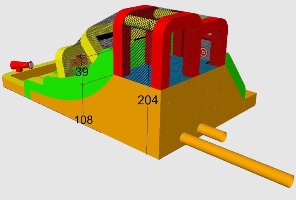 Mirajump MJ70 – מתקן מתנפח לילדים עם מגלשות לשעות של כיף.