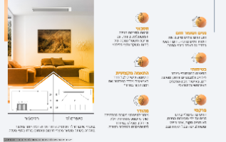 תנור חימום אינפרא לד דגם איקו 13 בעוצמה של 1300 וואט