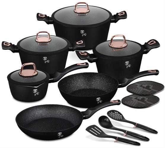 סט סירים ומחבתות מבית ברלינגר האוס Berlinger Haus Black Rose BH-8234