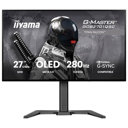 מסך גיימינג OLED ‏IIYAMA ‏27" QHD 280Hz 0.03ms