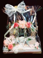 פמוטים לכלה מכסף טהור- עיצוב פרחים  יוקרתי- קומו