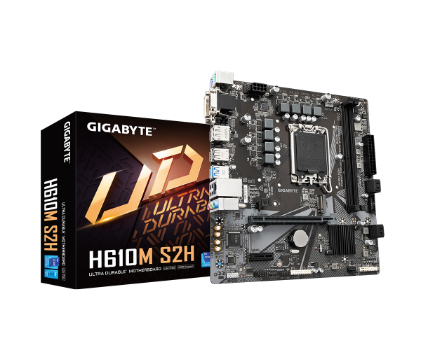 לוח למעבדי אינטל Gigabyte H610M S2H V2 Micro-ATX DDR5