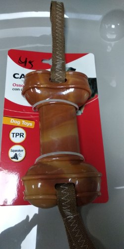 עצם גומי קשיחה עם רצועות משיכה בצדדים