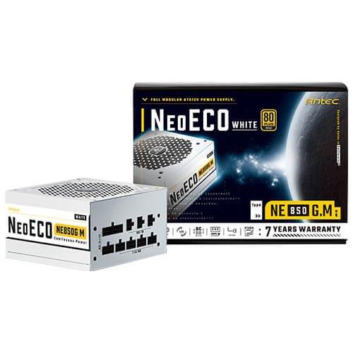 ספק כוח Antec NeoEco Gold Modular 850W White 120mm Silent Fan